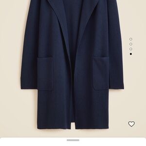 J. Crew Women's Navy Blue Sweater Blazer